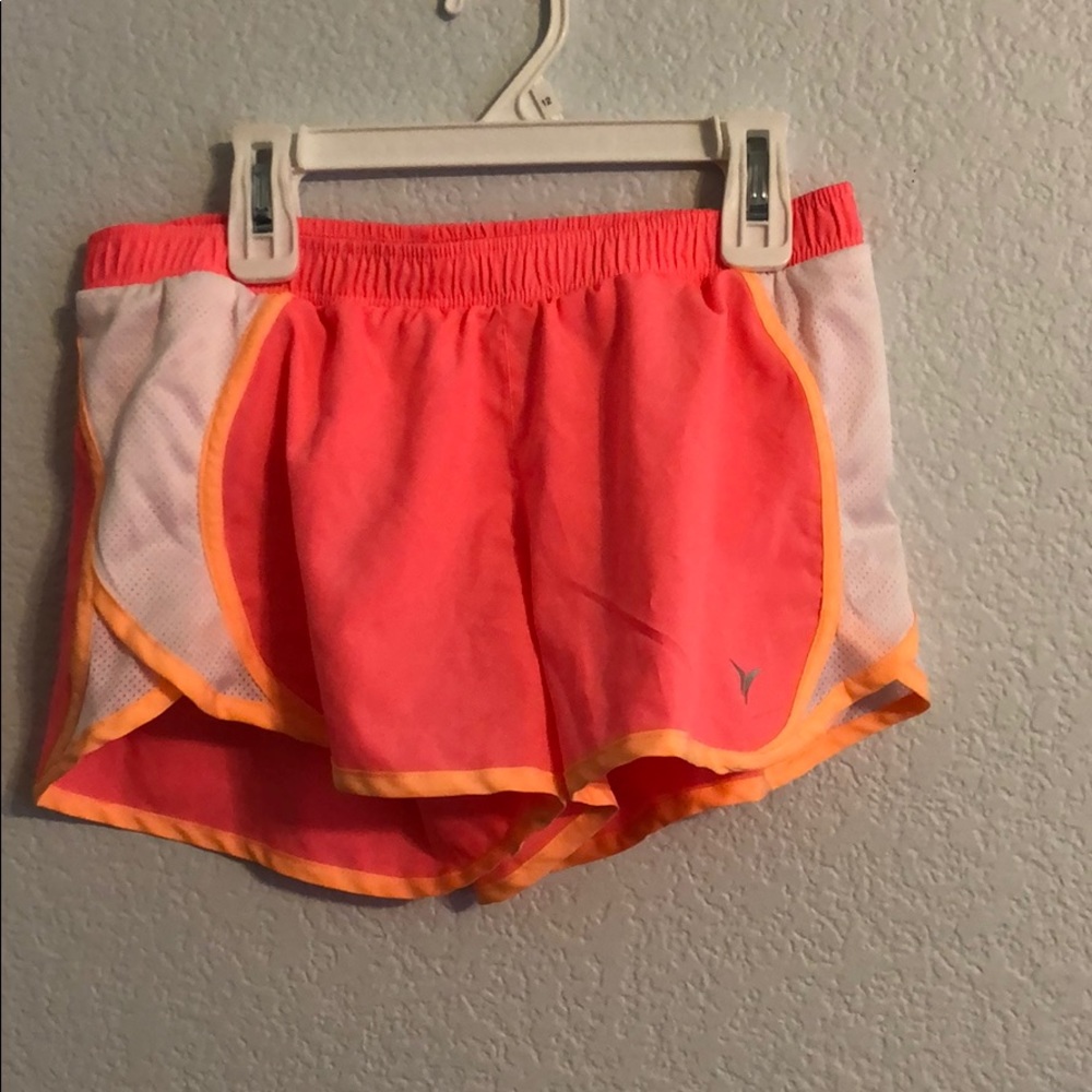 Neon running shorts